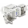Keystone-Modul DELOCK RJ45-Buchse auf LSA Cat.8.1 geschirmt mit Verriegelungsclip und Staubschutzkappe