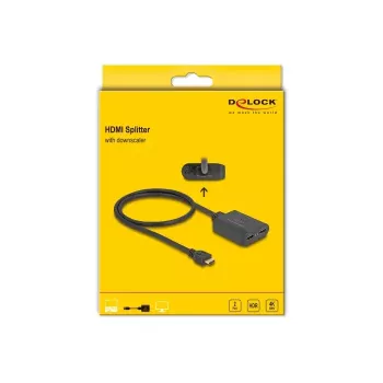 DeLOCK HDMI-Splitter 1 x HDMI-Eingang auf 2 x HDMI-Ausgang 4K 60 Hz