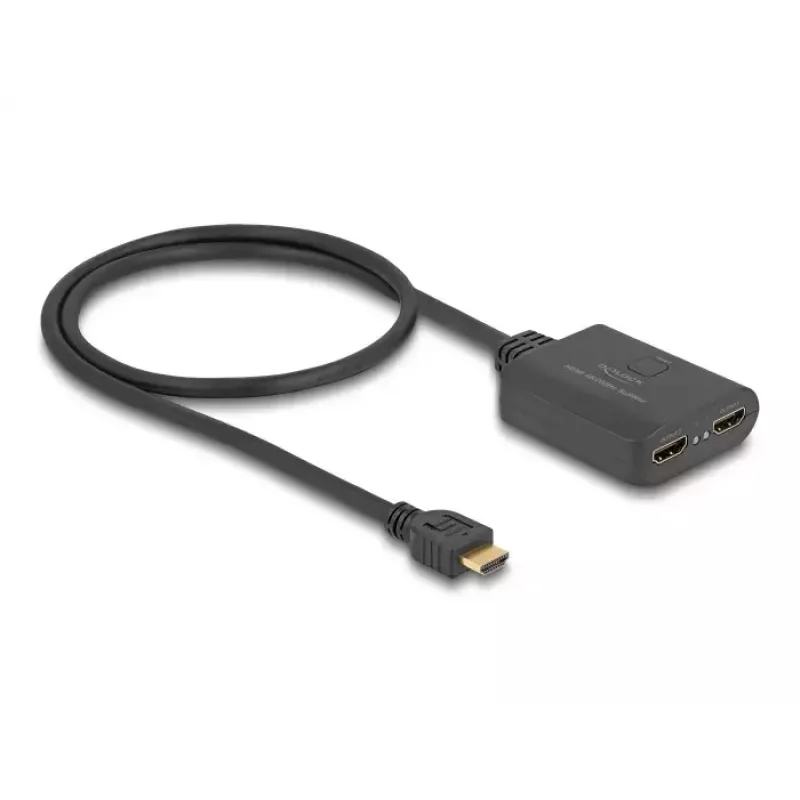 DeLOCK HDMI-Splitter 1 x HDMI-Eingang auf 2 x HDMI-Ausgang 4K 60 Hz