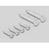 Patchpanel-Zubehör DELOCK 81333 — weiße Polycarbonat-Halterung, 152×50×82 mm