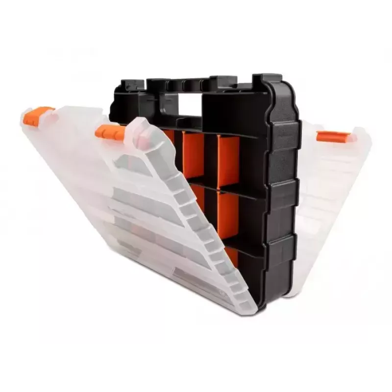 Aufbewahrungsbox DeLOCK 18417 Rechteckig Kunststoff Schwarz Orange 270x320x80mm