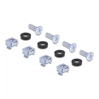 Montageset DeLOCK 66236 Universal Rack-Montageset 2 Stück Silber Metall