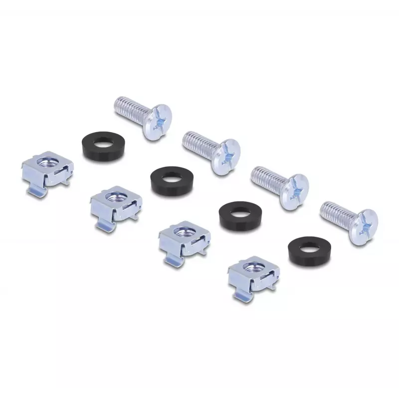 Montageset DeLOCK 66236 Universal Rack-Montageset 2 Stück Silber Metall