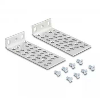 Montageset DeLOCK 66236 Universal Rack-Montageset 2 Stück Silber Metall