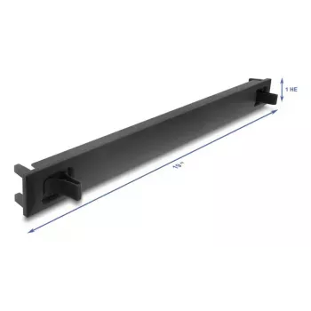 Rack-Blindblende DELOCK 67208, ABS-Kunststoff, schwarz, 1U