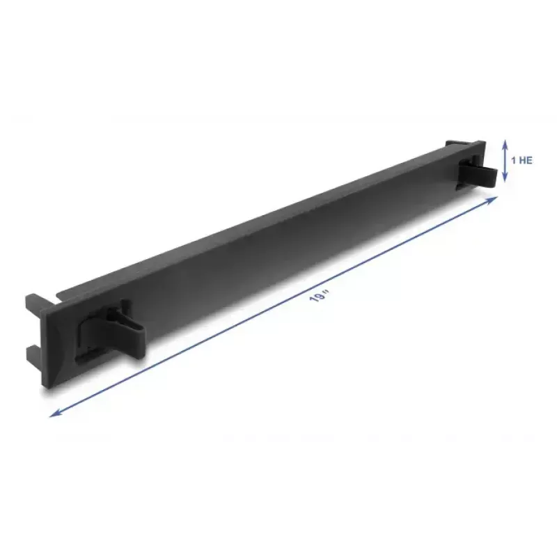 Rack-Blindblende DELOCK 67208, ABS-Kunststoff, schwarz, 1U