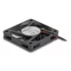 Computer-Gehäuselüfter DELOCK 67288 – 60 mm, Kugellager, 5 V, Luftstrom 0,38 m³/h, schwarz, 1 Stk.