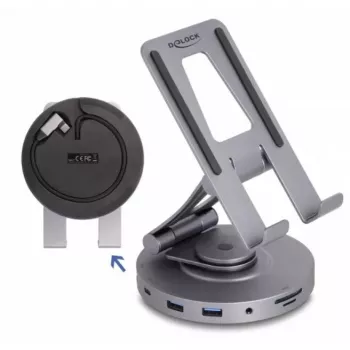 DeLOCK Tablet- und Laptop-Dockingstation 4K HDMI USB-Hub SD Micro SD PD 3.0