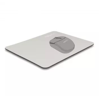 DELOCK 12147 Mauspad Grau 180x220 mm Gummi rutschfest