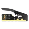 Crimpzange DELOCK 90583 für 6P/8P RJ45 RJ11 Stecker Cat.5/6/7 mit Klinge und Abisolierer