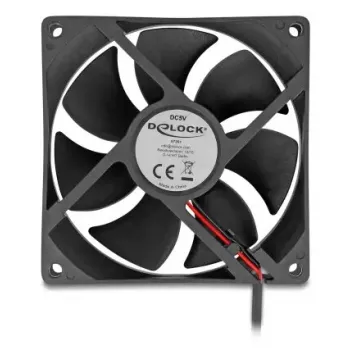 DELOCK Computer-Gehäuselüfter 92 mm 5 V DC Kugellager 1,02 m³/h Schwarz (Modell 67291)