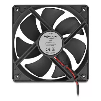 DELOCK 67292 Computergehäuselüfter 120 mm Schwarz, Kugellager, 5 V DC, Luftstrom 1,73 m³/h