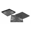 Lüftergitter DELOCK 67313, ABS schwarz, 125×125 mm, Montagebohrbild 105×105 mm