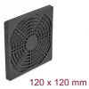 Lüftergitter DELOCK 67313, ABS schwarz, 125×125 mm, Montagebohrbild 105×105 mm