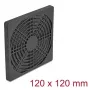 Lüftergitter DELOCK 67313, ABS schwarz, 125×125 mm, Montagebohrbild 105×105 mm