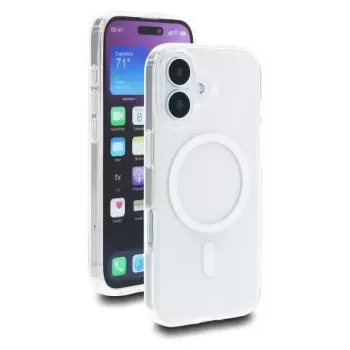 Schutzhülle für iPhone 17 von DELOCK — Cover, MagSafe-kompatibel, transparent-weiß, passend für Bildschirme bis zu 16 cm (6,3 Zoll)