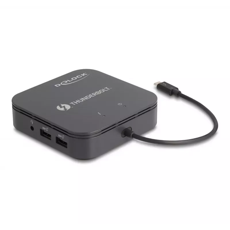 DeLOCK Thunderbolt 3 Mini Dockingstation 8K DisplayPort HDMI USB LAN Audio PD 3.0