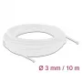 Geflechtschlauch DeLOCK 20692 10 m x 3 mm weiß