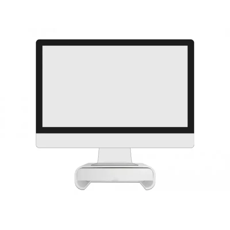 Monitorständer DeLOCK 18324 mit Schublade Weiß