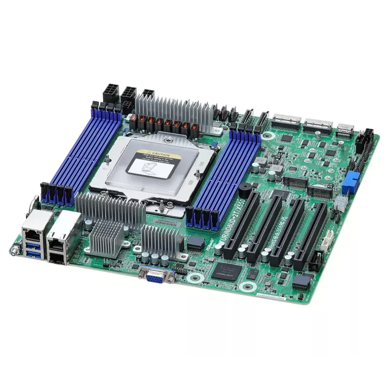 Motherboard ASROCK TURIND8UD-2T/X550 - AMD SoC, Socket SP5, 8x DIMM, bis zu 256 GB, 10GbE Intel X550-AT2