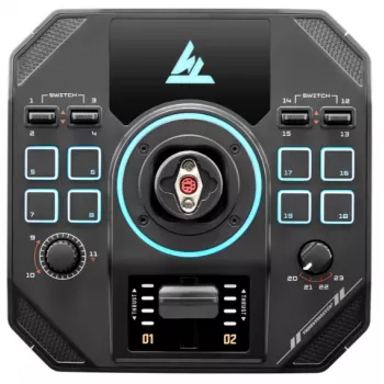 Gaming-Lenkradbasis Thrustmaster Sol‑R 5 Base Schwarz USB Typ‑C, Analog/Digital, für PC, 196×196×67 mm