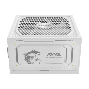Netzteil MSI MAG A1000GL PCIE5 WHITE 1000 W ATX 24-Pin, 80 PLUS Gold, 135 mm Lüfter