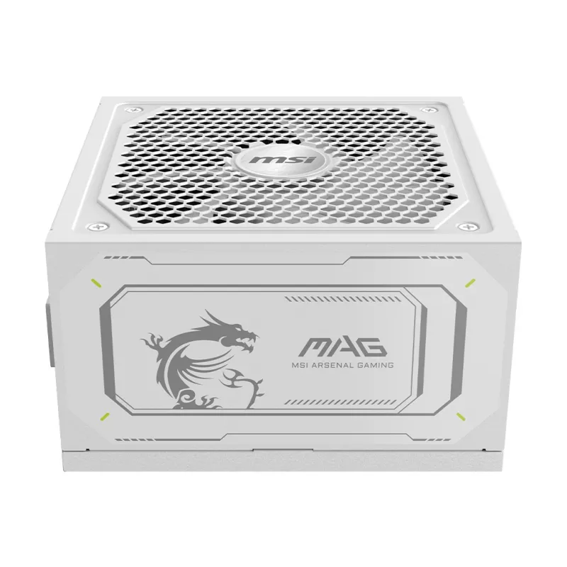 Netzteil MSI MAG A1000GL PCIE5 WHITE 1000 W ATX 24-Pin, 80 PLUS Gold, 135 mm Lüfter