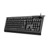 CONCEPTRONIC USB-Tastatur mit Smart-ID-Kartenleser KAYNE01IT — Full-Size 105 Tasten, italienisches Layout, kabelgebunden, 1,5 m Kabel, Schwarz