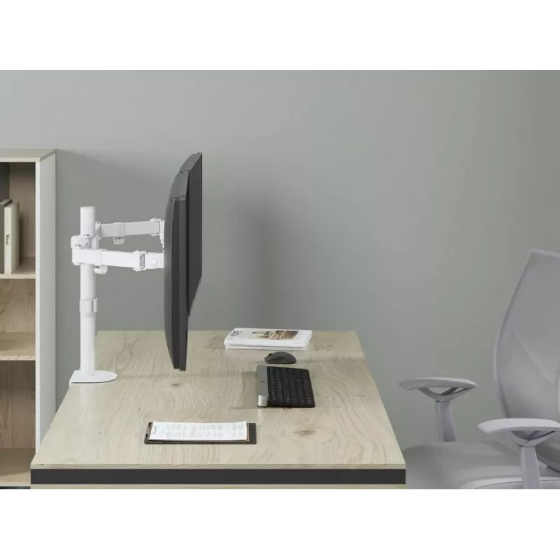 Equip 17 Zoll-32 Zoll verstellbare Dual-Monitor-Tischhalterung, Weiß