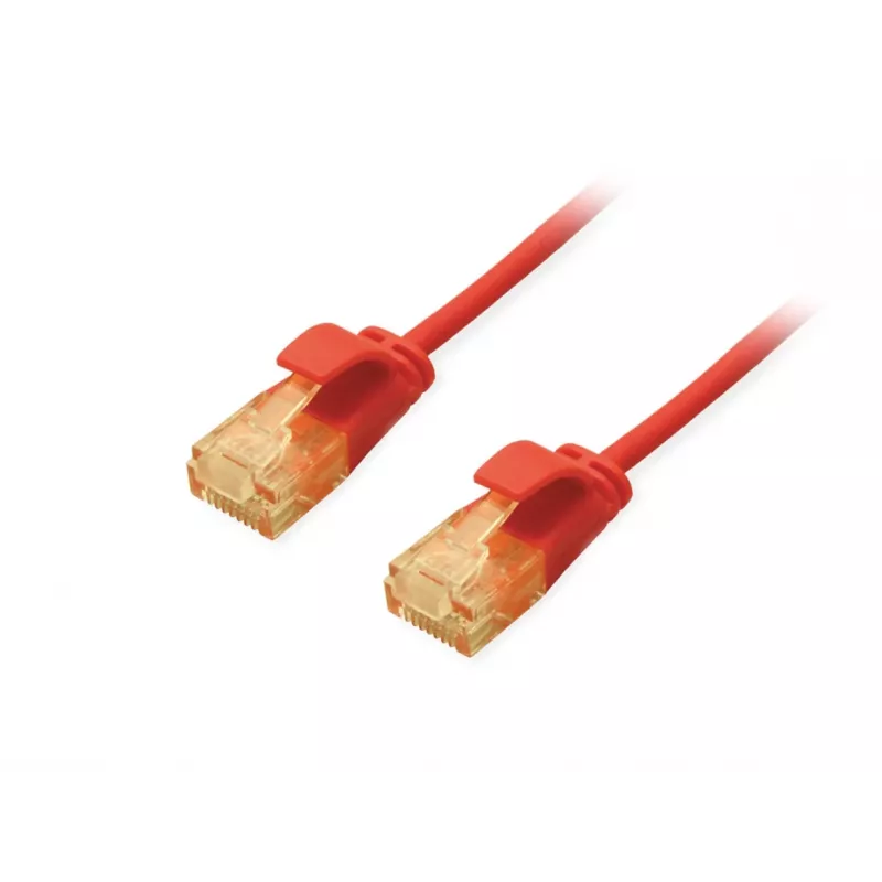 Equip Cat.6A U/UTP schlank Patchkabel 0,25 m Rot 10000 Mbit/s