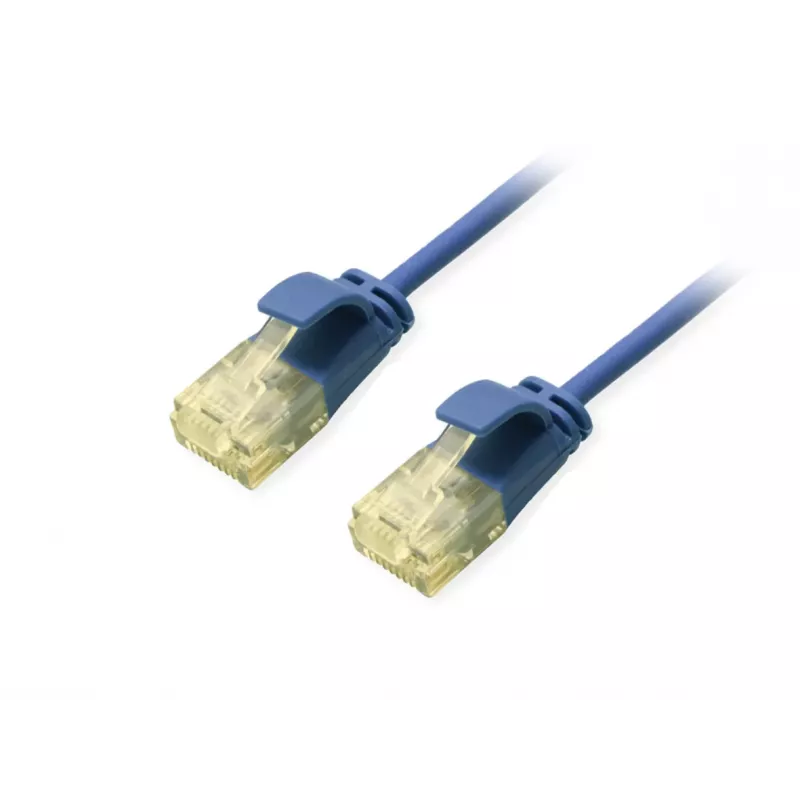Equip Cat.6A U/UTP schlank Patchkabel, 0,25 m, Blau
