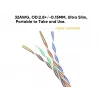 Equip Cat.6A U/UTP schlank Patchkabel 0,5 m Schwarz 10000 Mbit/s