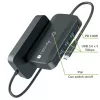 Techly IDATA USBC-HUB5WL AV-Extender AV-Sender & -Empfänger Schwarz