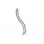Kabelhülle Equip Doppelkanal-Kabelmanagement-Spine Silber
