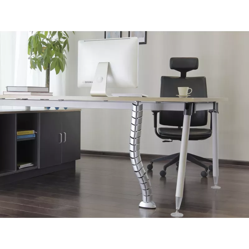 Kabelhülle Equip Doppelkanal-Kabelmanagement-Spine Silber