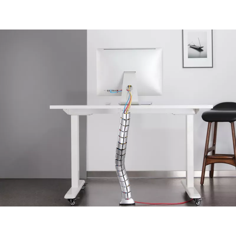 Kabelhülle Equip Doppelkanal-Kabelmanagement-Spine Silber