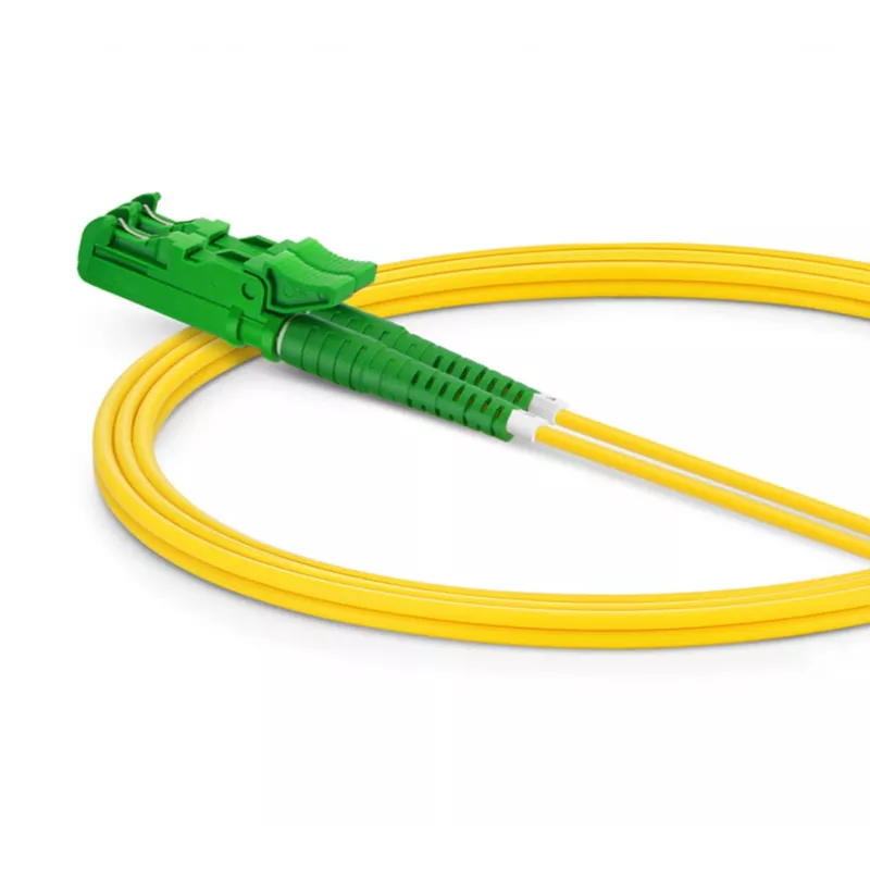 Glasfaser-Patchkabel EQUIP E2000/APC auf LC/APC 7,00 m SM Duplex OS2 Gelb
