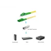 Glasfaser-Patchkabel EQUIP E2000/APC auf LC/APC 7,00 m SM Duplex OS2 Gelb