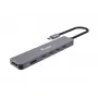 Equip USB-C 6-in-1 Multifunktionsadapter, HDMI 4K/30Hz, USB-C x4, USB-A x1, 5Gbps, 100W USB PD