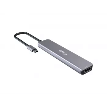 Equip USB-C 6-in-1 Multifunktionsadapter, HDMI 4K/30Hz, USB-C x4, USB-A x1, 5Gbps, 100W USB PD