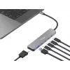 Equip USB-C 6-in-1 Multifunktionsadapter, HDMI 4K/30Hz, USB-C x4, USB-A x1, 5Gbps, 100W USB PD