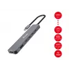 Equip USB-C 6-in-1 Multifunktionsadapter, HDMI 4K/30Hz, USB-C x4, USB-A x1, 5Gbps, 100W USB PD