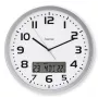 Hama 00185878 Wand-/Tischuhr Analoguhr Rund Silber, Weiß