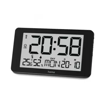 Hama 00222215 Wand-/Tischuhr Digitaluhr Rechteckig Schwarz