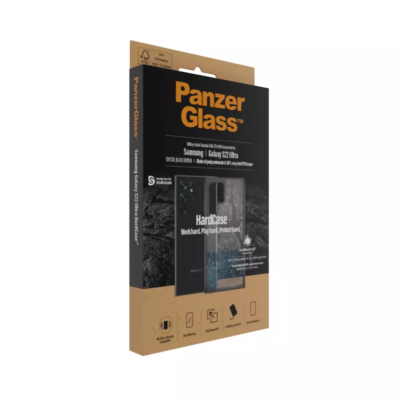 PanzerGlass® HardCase Samsung Galaxy S22 Ultra 5G – Smokey Schwarz