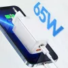 Ladegerät usams T47 USB / USB‑C 65W PD Schnellladegerät — 65W USB Power Delivery, USB-A + USB-C Anschlüsse