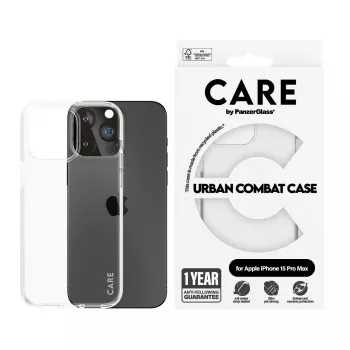 PanzerGlass CARE™ by ® Urban Combat Hülle Transparent iPhone 15 Pro Max