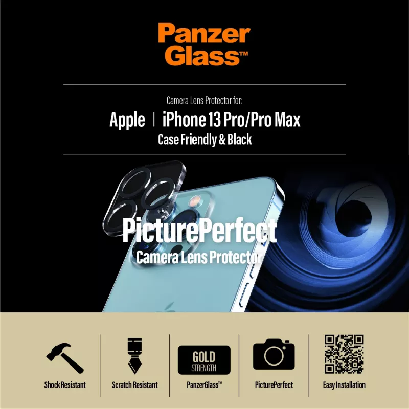 Kameraobjektiv-Schutzglas PanzerGlass Apple iPhone 13 Pro 13 Pro Max kratzfest stoßfest