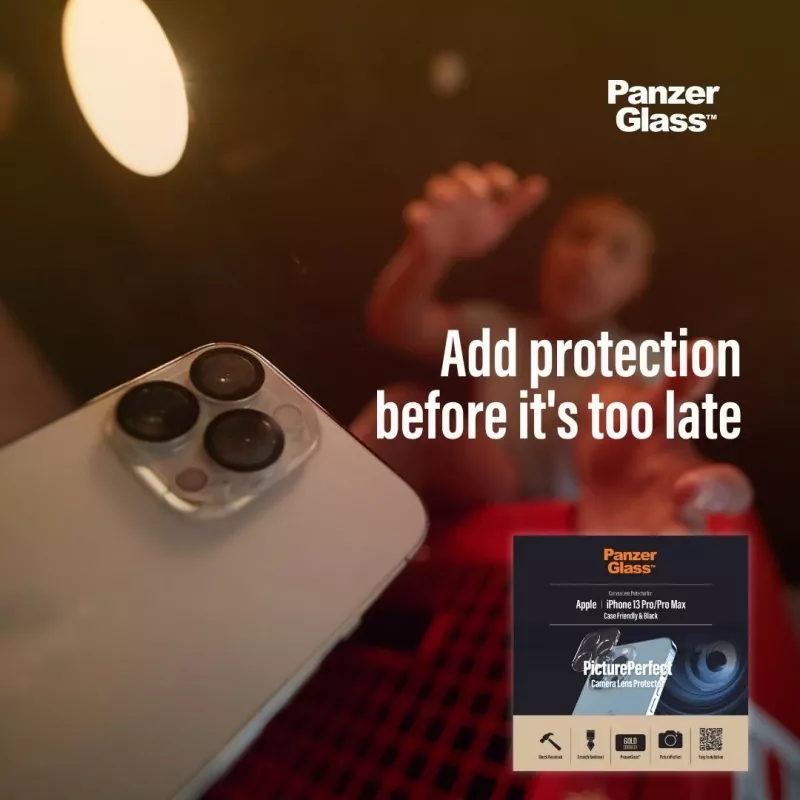 Kameraobjektiv-Schutzglas PanzerGlass Apple iPhone 13 Pro 13 Pro Max kratzfest stoßfest