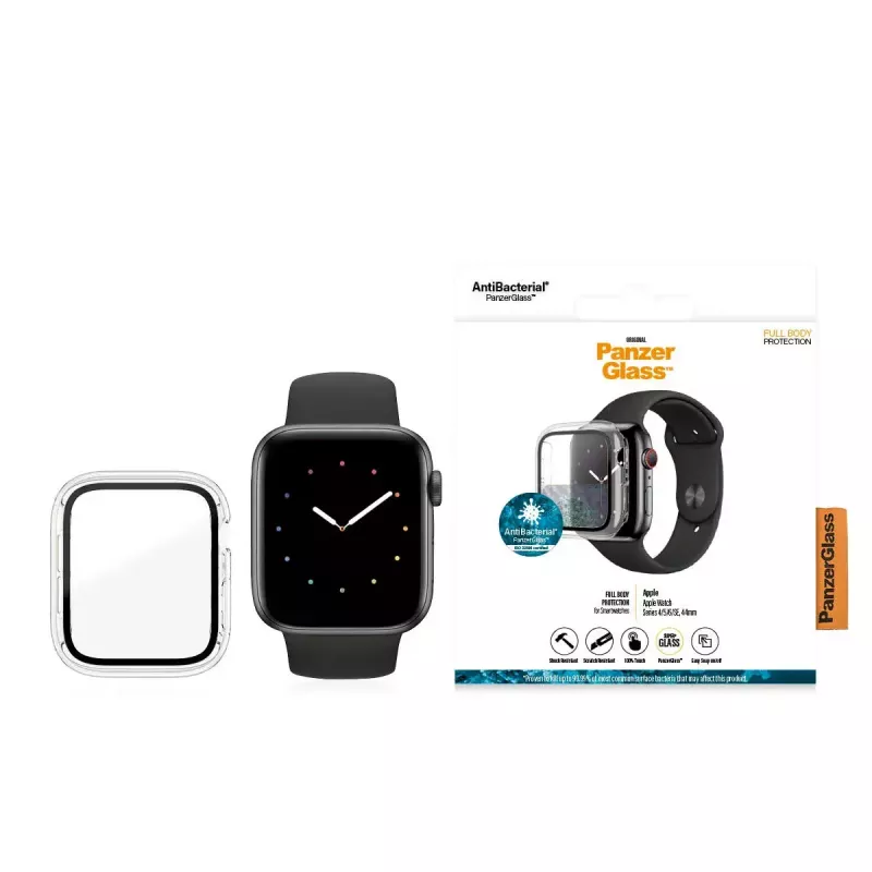 PanzerGlass ® Full-Body-Hülle Transparent Apple Watch SE 3 | SE | 6 | 5 | 4 | 44mm